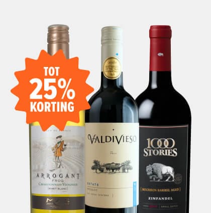 Wijn deals met korting tot 25%